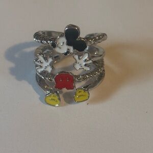Mickey Mouse Woman’s Layered Open Ring New